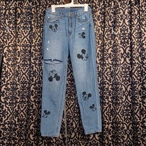 hm mickey jeans